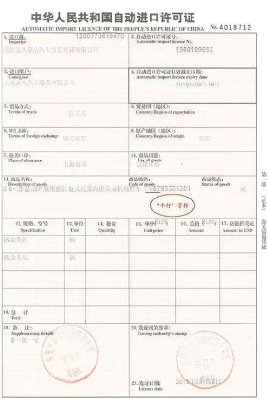进口汽车有什么分类？保税政策及许可证要求有什么不同？