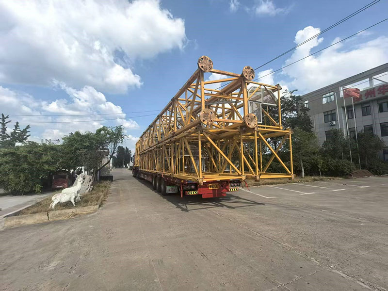 徐州v8哈希游戏承运超大件塔吊陆路跨境至乌兹别克斯坦